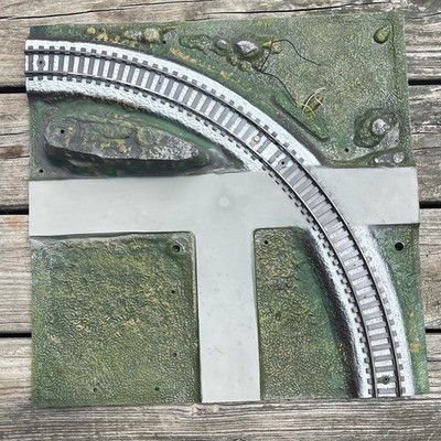 American Flyer All Aboard Panel CURVE TRACK Model Train Layout Gilbert 1964 M2