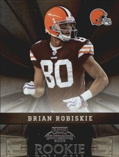2009 Playoff Contenders Rookie Roll Call #2 Brian Robiskie Card. rookie card picture