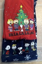 PEANUTS CHRISTMAS 2 PC PAJAMA SETS Women  s Medium