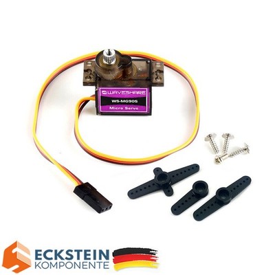 WaveShare MG90S Metal Gear Micro Servo Mini Auto Servo Motor 180 Grad 15024