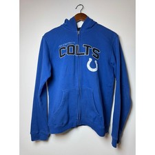 NFL Team Apparel Indianapolis Colts Youth XL 18/20 Blue Full Zip Hoodie Jacket
