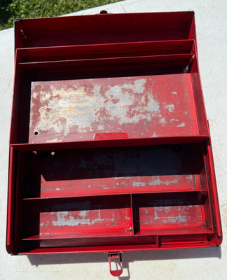 Snap-On KRA-65C Vintage Red Metal Tool Box Locking (No Key) Made