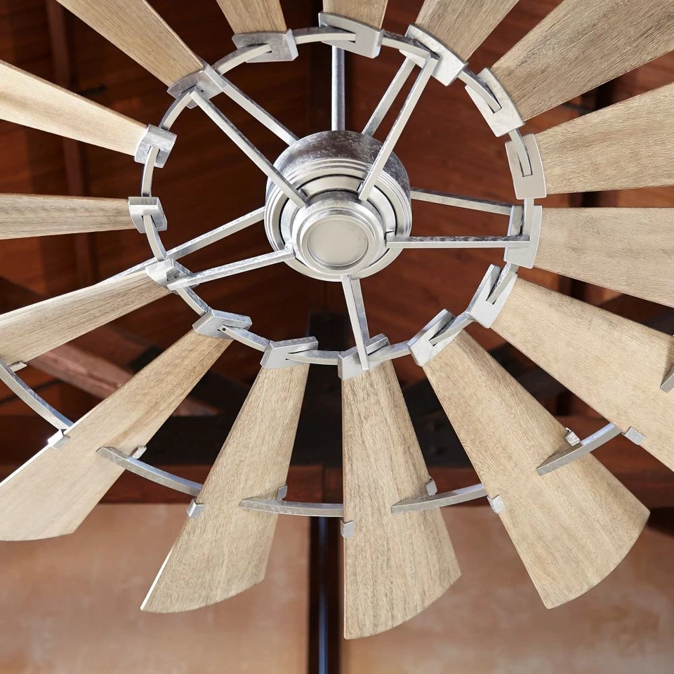 Windmill - 72 Inch Ceiling Fan-Galvanized Finish-Weathered Oak Blade Color - Image 3 of 4