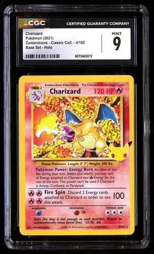 CGC 9 Charizard 4/102 Pokémon Celebrations Classic . 2021 English