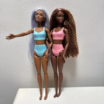 2 AA Articulated Mattel Barbie Cutie Reveal Dolls HKR05 & HHG20 No Costumes