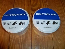 Lot Of 2 -- Security Camera Round Junction Box -- AHD  2" Deep -- Brand New
