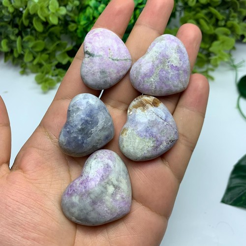 5 Pcs Best Quality UV-Reactive Hackmanite Hearts, Hackmanite Stone Hearts, Hackm - Picture 10 of 10
