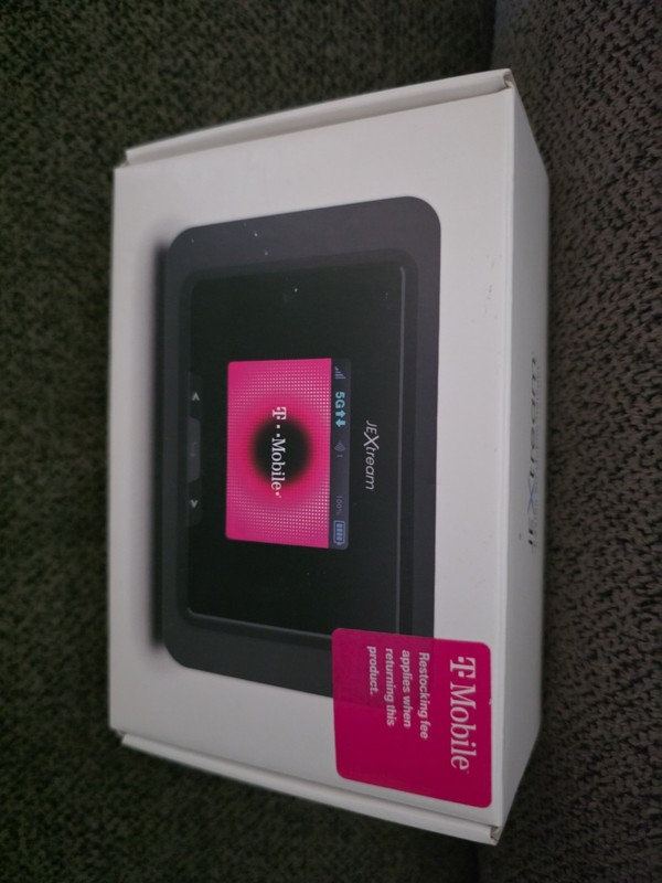 JEXtream RG2100 5G Wireless Wi-Fi Hotspot Modem for T-Mobile, Black