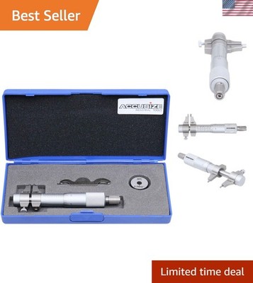 0.2-1.2'' Inside Micrometer, Satin Chrome, Precision Measuring Tool, EG00-3221