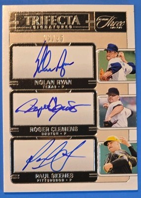 2025 Panini Three & Two Trifecta Signatures Skenes Clemens Ryan AU 25/25 BOOKEND