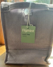 Figmint Denim Lunch Tote, Purple, NWT