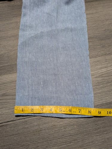 Joseph Abboud hellblaue Herrenhose aus 100 % Leinen mit flacher Vorderseite Größe 38 x 32 - Bild 8 von 10