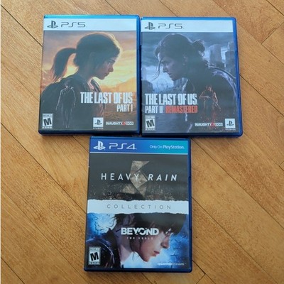 Last Of Us PS5 Lot Part 1 Part 2 Remastered Heavy Rain Beyond Two Souls