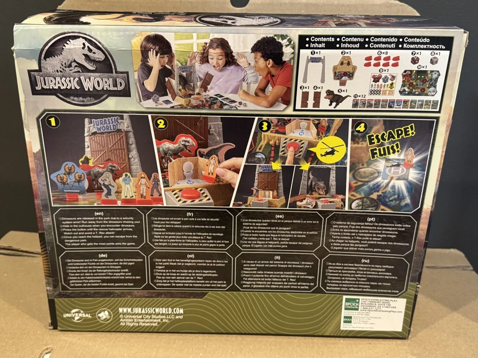 Jurassic World T-Rex Panic Juego de Mesa EPOCH GAMES JURASSIC WORLD TREX PANIC NUEVO Foto 2 de 2