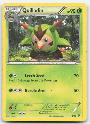 Quilladin 4/39 Kalos Starter Set Pokemon TCG HP