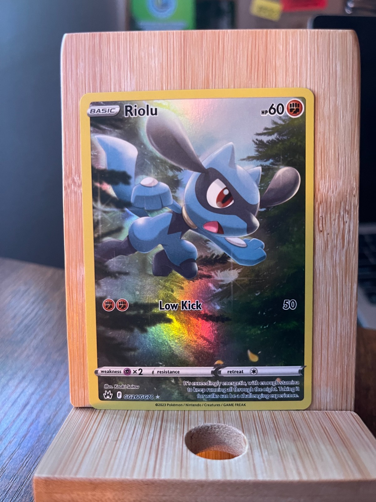 Pokemon TCG Crown Zenith Riolu GG26/GG70 Illustration NM/NM+