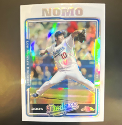 2005 Topps Chrome Refractor #78 Hideo Nomo Los Angeles Dodgers           