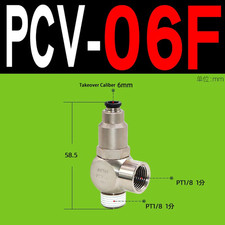 PCV - 06 08 10 15 Pilot No-Return Valve Original Genuine Series Quick Plug Induc
