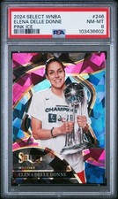 Elena Delle Donne 2024 Panini Select WNBA Pink Ice Prizms 246 Courtside PSA 8 3A