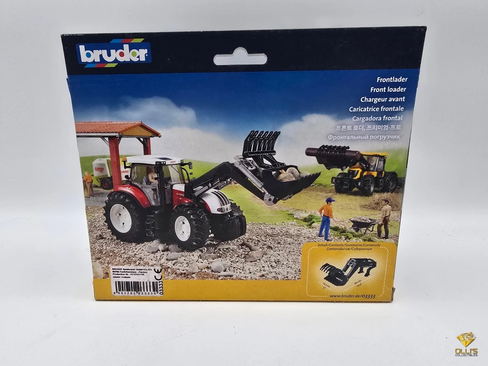 Bruder Traktor Schaufel Frontlader Greifer 03333 Zubehör NEU+OVP! Serie 3000 - Bild 4 von 4