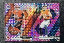 2025 Panini Mosaic - Joe Burrow #97 & BO NIX Camo Pink Mosaic Prizm(s) 🔥