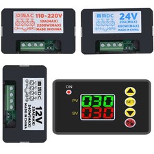 DC 12V 24V LED Digital Timing Smart Trigger Cycle Timer Delay Relay Module US
