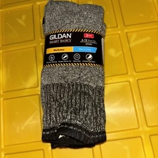 WITH TAGS x2 Gildan Smart Basics Workwear Heavy Duty Crew Socks Sz. 6 - 12