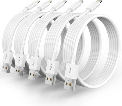 5 Pack(10FT)[Apple MFi Certified] iPhone Charger Long Lightning Cable Fast Charg
