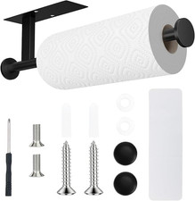 Paper Towel Holder Wall Mount - Self Adhesive No Drill or Drilling, SUS304 Stain