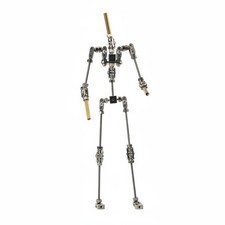Stop-Motion-Rig verschlei&szlig;fest Edelstahl-Skelettfigur cnc-gefr&auml;st f&uuml;r