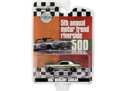#ad 1967 Mercury Cougar Riverside 500 Diecast 1:64 Scale Model Greenlight 30393 $14.95