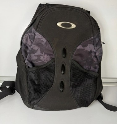 Rare Vintage Oakley Y2K Spine Cyber Backpack Spikes Camo Print 00s Distressed