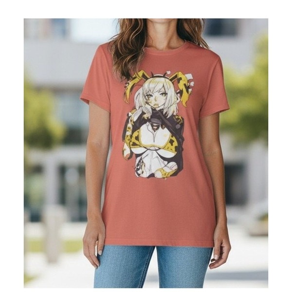 Godtail Anime Graphic T-Shirt Women's Large Orange Short Sleeve Tee Hot Topic