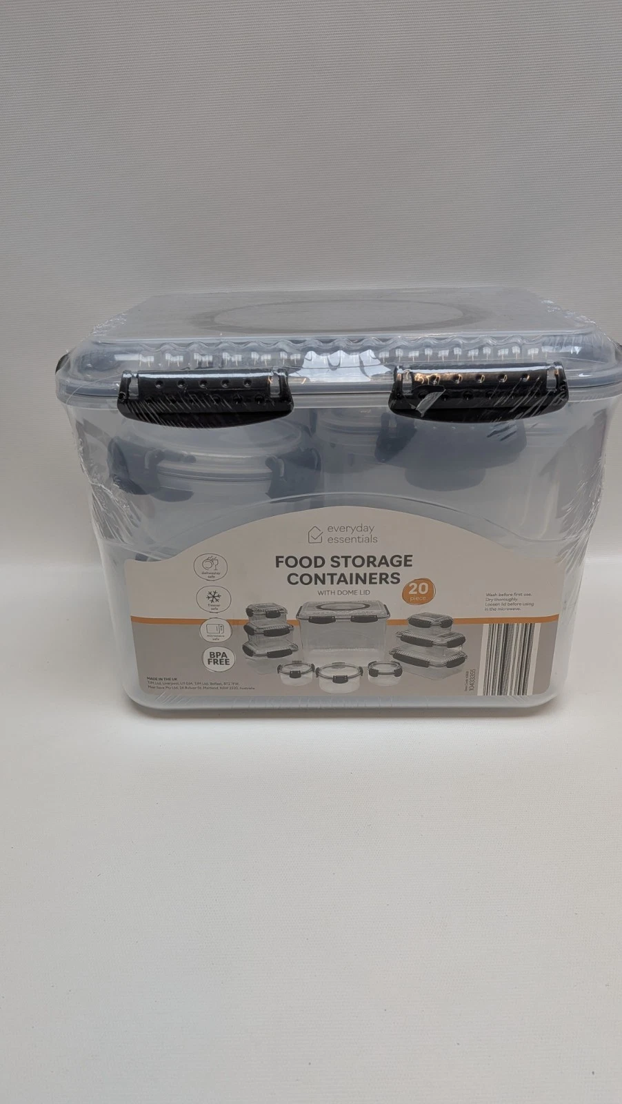 10 Food Storage Containers with Lids BPA Free /Microwave Safe
