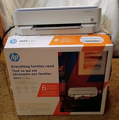 HP ENVY 6065E Wireless All-In-One Inkjet Printer Scanner Copier Used Works