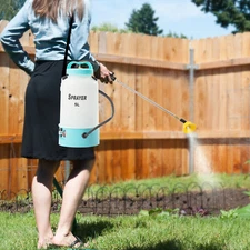 1.32 Gal Battery Powered Sprayer for Long Time Spray W/ Adjustable Wand& Nozzles