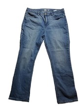 Riders by Lee Classic Fit Straight Leg Jeans Women's 14M Blue Mid Rise 5-Pocket