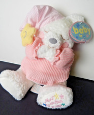 First  Main White Teddy Bear Pink Waffle Weave Pjs Praying Plush 10" Tags