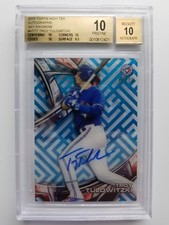 2016 Topps High Tek	Troy Tulowitzki Sky Rainbow Auto	07/20	BGS 10 / 10