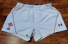 Wales Rugby Union 2010-12 Home Shorts  Player Issue XL Under Armour CYMRU WRU