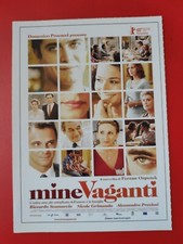 MINE VAGANTI - CARTOLINA CIAK MINI LOCANDINA 2010 POSTER MANIFESTO COLLEZIONE