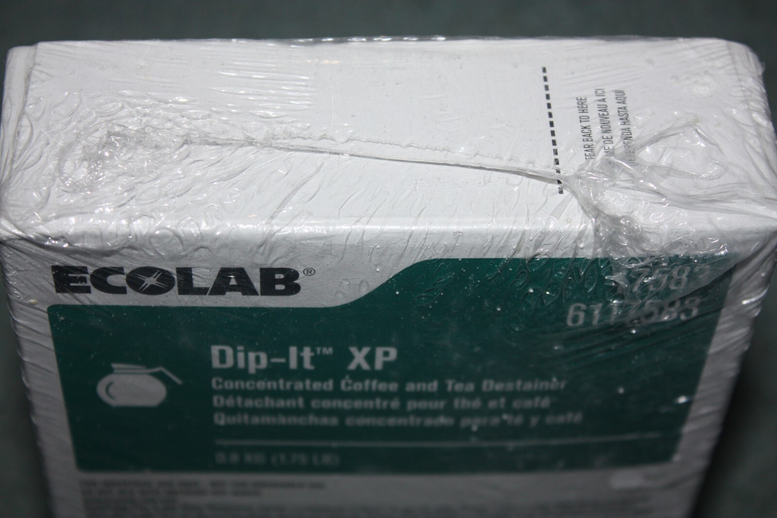 6102470 Ecolab Dip-it descaler coffee maker pot cleaner percolator stain remover