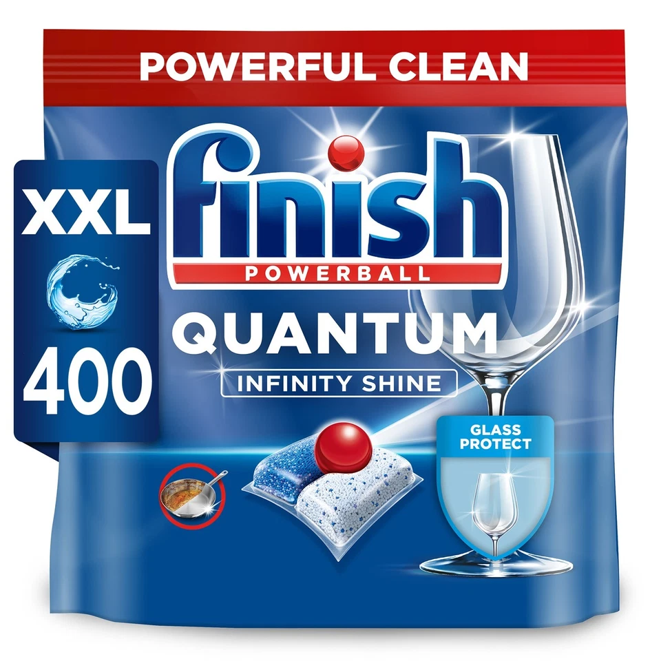 Finish Quantum Infinity Shine Dishwasher Tablets | Regular | 400 Tabs