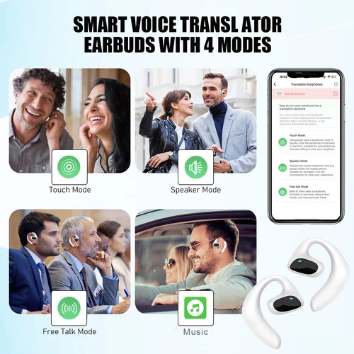 144 Sprachen Übersetzer Ohrhörer M8 Wireless Bluetooth Zwei Wege Übersetzer Gerät) - Bild 9 von 10