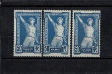 FRANCE STAMP YVERT 186 " JEUX OLYMPIQUES ATHLETE 50c VARIETES " NEUF xx TTB X700