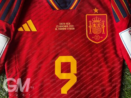 Adidas Authentic Player Replica Jersey Spain Home Gavi Size 8 L - Picture 7 of 10