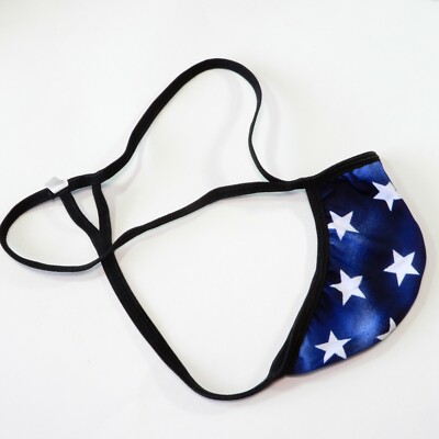 K799 P Mens Sexy String Thong Pouch String Triangle Back Multi prints
