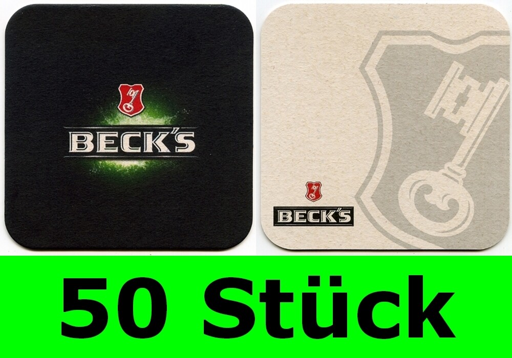 Bar Theke Untersetzer 20 Stück Bierdeckel Beck's Becks - Brauerei Beck - Bremen Für Bar Party Becks Bierdeckel Party