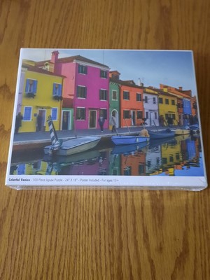 Colorful Venice 300 Piece Jigsaw Puzzle 24'' X 18'' Poster Included Ages 13+ New