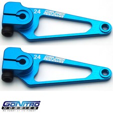 Go Nitro Hobbies 24T Aluminum A Spec Servo Arm 2 Blue Hitec